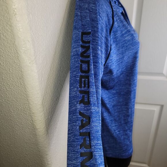 Under Armour Ua Velocity Woodmark Hoodie Pullover Medium Royal Blue - Picture 4 of 7